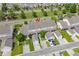 Aerial view showcases the property's backyard, detached garages, and proximity to neighboring homes at 816 Barn Owl Ct. # 816, Myrtle Beach, SC 29579