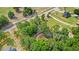 Overhead shot capturing the property's wooded surroundings, proximity to roads, and rural charm at 8506 Old Nichols Hwy., Nichols, SC 29581