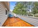 Spacious outdoor deck, ideal for relaxing and enjoying nature views at 97 Shadow Moss Pl. # 97, North Myrtle Beach, SC 29582