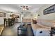 Open-concept living room seamlessly connects dining and living spaces at 97 Shadow Moss Pl. # 97, North Myrtle Beach, SC 29582