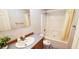 Bathroom equipped with vanity, mirror, and tub-shower combo at 1089 Weslin Creek Dr., Myrtle Beach, SC 29588