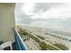 Scenic ocean and beach view from the balcony at Coral Beach resort at 1105 S Ocean Blvd. # 932, Myrtle Beach, SC 29577