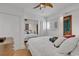 Bedroom with mirrored closet doors and a ceiling fan at 1125 Camellia Dr., Surfside Beach, SC 29575