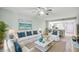 Comfortable living room boasts an open floor plan with view to the kitchen at 1200 5Th Ave. N # 1207, Surfside Beach, SC 29575