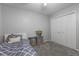 Well-lit ' bedroom with playful decor, and a spacious closet for organization at 1200 Bergen Dr., Loris, SC 29569