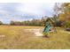 Backyard playground with slide, tire swing, and climbing structure surrounded by grass at 1200 Bergen Dr., Loris, SC 29569