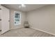 Simple bedroom featuring a window, a chair, and a clean design for a comfortable, clutter-free space at 1325 Rabbit Ln., Conway, SC 29526