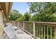 Relaxing balcony with wooded views provides the perfect outdoor space for relaxing and entertaining at 1356 Glenns Bay Rd. # A202, Surfside Beach, SC 29575