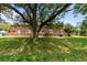 Backyard featuring a mature tree, a privacy fence, and access to the house at 1409 Highway 15 # 4, Myrtle Beach, SC 29577