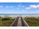Picturesque boardwalk leading to the beach, offering easy access to sun, sand, and ocean adventures at 141 Cayman Loop, Pawleys Island, SC 29585