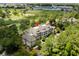 Stunning aerial view of the condominium complex nestled in a lush green landscape at 1551 Spinnaker Dr. # 5312, North Myrtle Beach, SC 29582