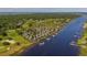 Waterfront living with boat access in this aerial view of coastal property at 1551 Spinnaker Dr. # 5312, North Myrtle Beach, SC 29582