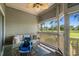Enjoy the outdoors bug-free on this screened porch with a great view at 1551 Spinnaker Dr. # 5312, North Myrtle Beach, SC 29582