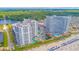 Aerial view of the condo community showing the beach, pools, landscaping and multiple residential towers at 161 Sea Watch Dr. # 601, Myrtle Beach, SC 29572
