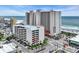 Aerial view of the resort community and oceanfront location at 1625 S Ocean Blvd. # 211, North Myrtle Beach, SC 29582