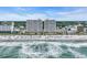 Expansive oceanfront view with resort, beach, and cityscape at 1625 S Ocean Blvd. # 211, North Myrtle Beach, SC 29582