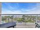Balcony seating area with views of the ocean and beach at 1625 S Ocean Blvd. # 211, North Myrtle Beach, SC 29582