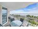 Balcony seating area with expansive beach views at 1625 S Ocean Blvd. # 211, North Myrtle Beach, SC 29582