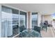 Balcony seating area with ocean views at 1625 S Ocean Blvd. # 211, North Myrtle Beach, SC 29582