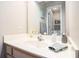 Clean bathroom with a sink, mirror, and light fixtures at 1900 Duffy St. # L4, North Myrtle Beach, SC 29582