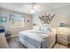 Comfortable bedroom with coastal decor, ceiling fan, and ample natural light at 1900 Duffy St. # L4, North Myrtle Beach, SC 29582