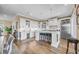 Bright open kitchen with stainless steel appliances, large island, and ample cabinet space for modern functionality and elegance at 191 Grackle Ln., Pawleys Island, SC 29585