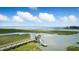 Picturesque boardwalk over the marsh leading to a covered observation deck with stunning ocean views at 191 Grackle Ln., Pawleys Island, SC 29585