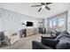 Relaxing living room featuring coastal decor and comfortable seating to unwind at 2001 S Ocean Blvd. # 815, Myrtle Beach, SC 29577
