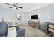 Inviting living room with a flatscreen TV, stylish decor and relaxing coastal feel at 2001 S Ocean Blvd. # 815, Myrtle Beach, SC 29577