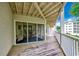 A private balcony provides a relaxing space with outdoor seating, offering a peaceful retreat at 211 N Hillside Dr. # 204, North Myrtle Beach, SC 29582