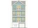 Rendering of a three-story home with balconies and a ground-level garage at 211A 15Th Ave. S, Surfside Beach, SC 29575