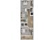 Overhead rendering of a third floor floorplan featuring bedrooms and bathrooms at 211A 15Th Ave. S, Surfside Beach, SC 29575