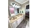 Bathroom featuring neutral walls, carpet floors, a ceiling fan, and a large bed at 2707 Canvasback Trail, Myrtle Beach, SC 29588