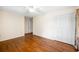 Bedroom with hardwood floors, neutral paint, and closet at 316 Oliver St., Marion, SC 29571