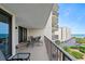 Spacious balcony with outdoor seating offering views of the ocean and surrounding landscape at 341 South Dunes Dr. # C-34, Pawleys Island, SC 29585