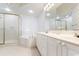 Bathroom featuring a soaking tub, separate shower, and double vanity with stylish fixtures at 341 South Dunes Dr. # C-34, Pawleys Island, SC 29585