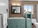 Updated bathroom showcasing a modern vanity with plenty of storage and a granite countertop at 3833 Myrtle Pointe Dr. # 18 Bu 3, Myrtle Beach, SC 29577