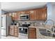 Modern kitchen with stainless steel appliances, granite counters, and ample cabinet space at 3833 Myrtle Pointe Dr. # 18 Bu 3, Myrtle Beach, SC 29577