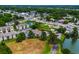 An aerial view of condos in a suburban area near a pond and commercial district at 4101 Pinehurst Circle # Aa-3, Little River, SC 29566