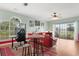 Open floor plan living room with a view to the outside and a home office at 4673 Wild Iris Dr. # 21-201, Myrtle Beach, SC 29577
