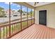 Enjoy outdoor living with the screened in porch overlooking the pond at 4840 Moss Creek Loop # 38, Murrells Inlet, SC 29576