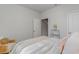Cozy bedroom with a queen bed, and view of the staircase at 501 Haven View Way, Murrells Inlet, SC 29576