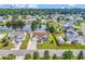 Aerial shot of a home with water views, a well-maintained yard, and neighborhood at 5031 Medieval Dr., Conway, SC 29526