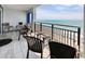 Serene balcony with seating area, offering oceanfront views at 504 N Ocean Blvd. # 1106, Myrtle Beach, SC 29577