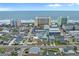 Wide aerial view of real estate near the beach at 5409 N Ocean Blvd. # 100, North Myrtle Beach, SC 29582