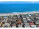Beautiful aerial view of beach houses along the coast with easy beach access, marked with a pin at 6001 - 1082 S Kings Hwy., Myrtle Beach, SC 29575