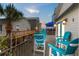Relax on this inviting balcony with ocean views and comfortable seating, perfect for enjoying the coastal breeze at 6001 - 1082 S Kings Hwy., Myrtle Beach, SC 29575