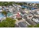 Aerial shot of property nestled in a neighborhood near a tranquil waterway at 6001-1453 S Kings Hwy., Myrtle Beach, SC 29575