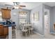 Charming dining area with seating for four and beach-themed decor at 6001-1808 S Kings Hwy., Myrtle Beach, SC 29575