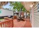 Inviting outdoor space featuring an umbrella-shaded table with seating for relaxed entertaining at 6001-T3 S Kings Hwy., Myrtle Beach, SC 29575
